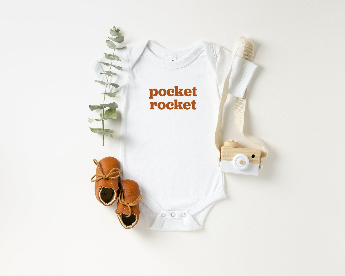 Pocket Rocket Baby Onesie®, unisex baby clothes, Retro 70s kids clothes, Boho Pregnancy Reveal, Boho Baby Clothes, Baby Going Home Outfit