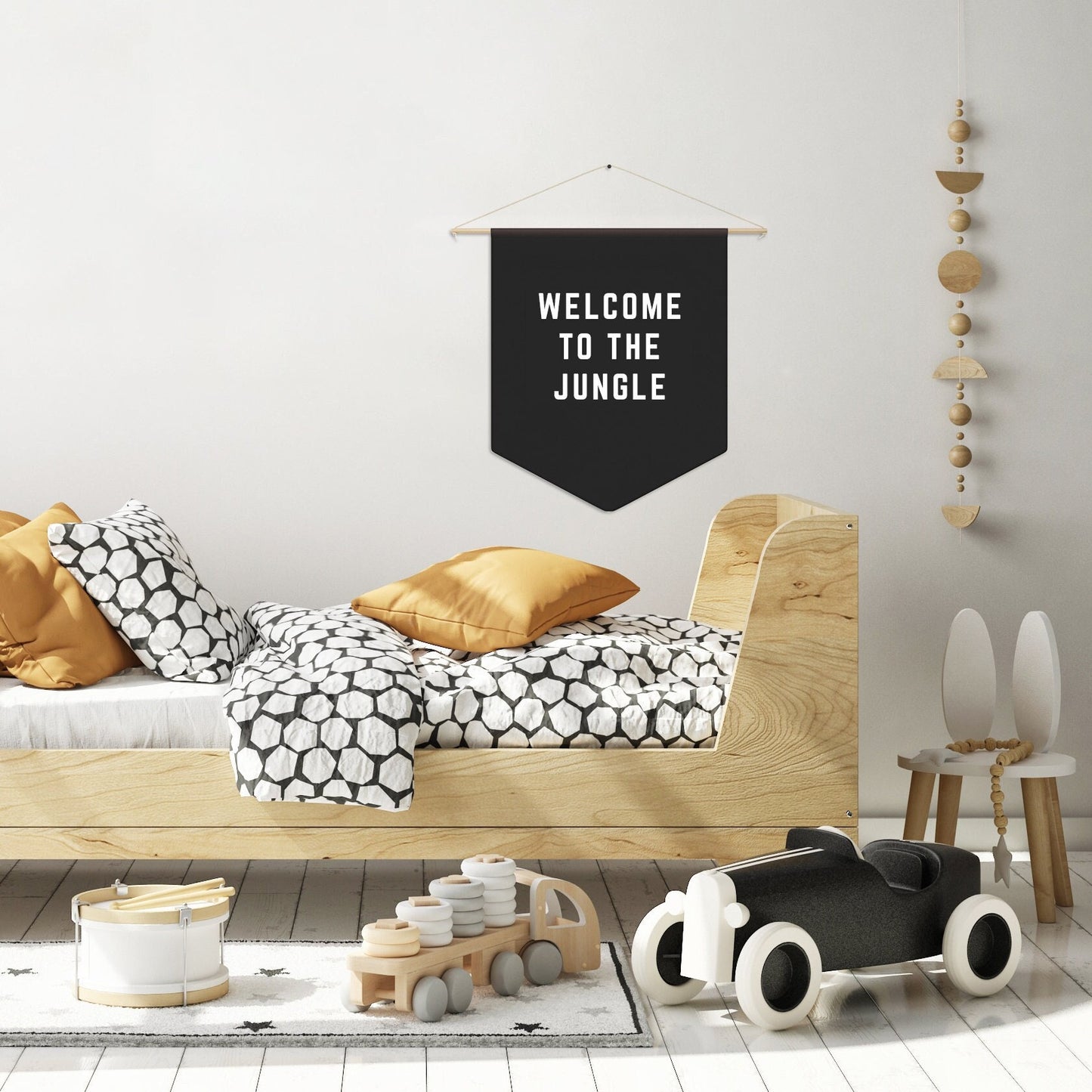 Welcome to the Jungle Pennant Flag