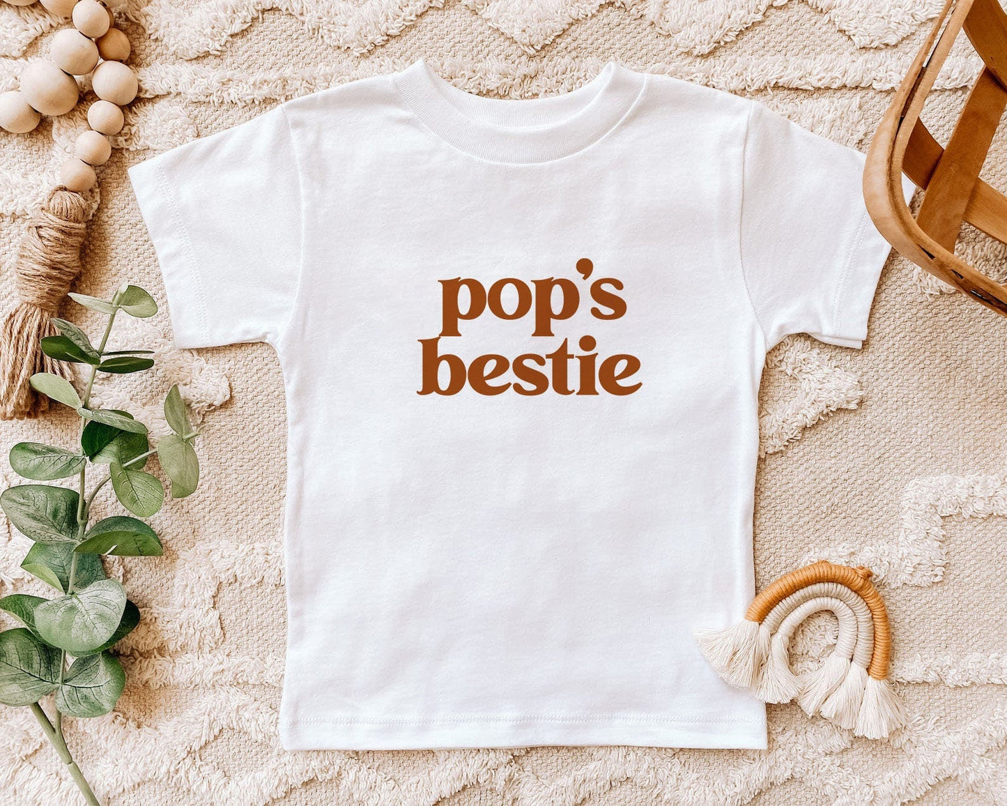 Pop's Bestie Onesie® Father's Day Gift for Dad or Grandpa, Pop Christmas Gift Birthday Gift for Pop I love Pop Retro Grandfather Gift