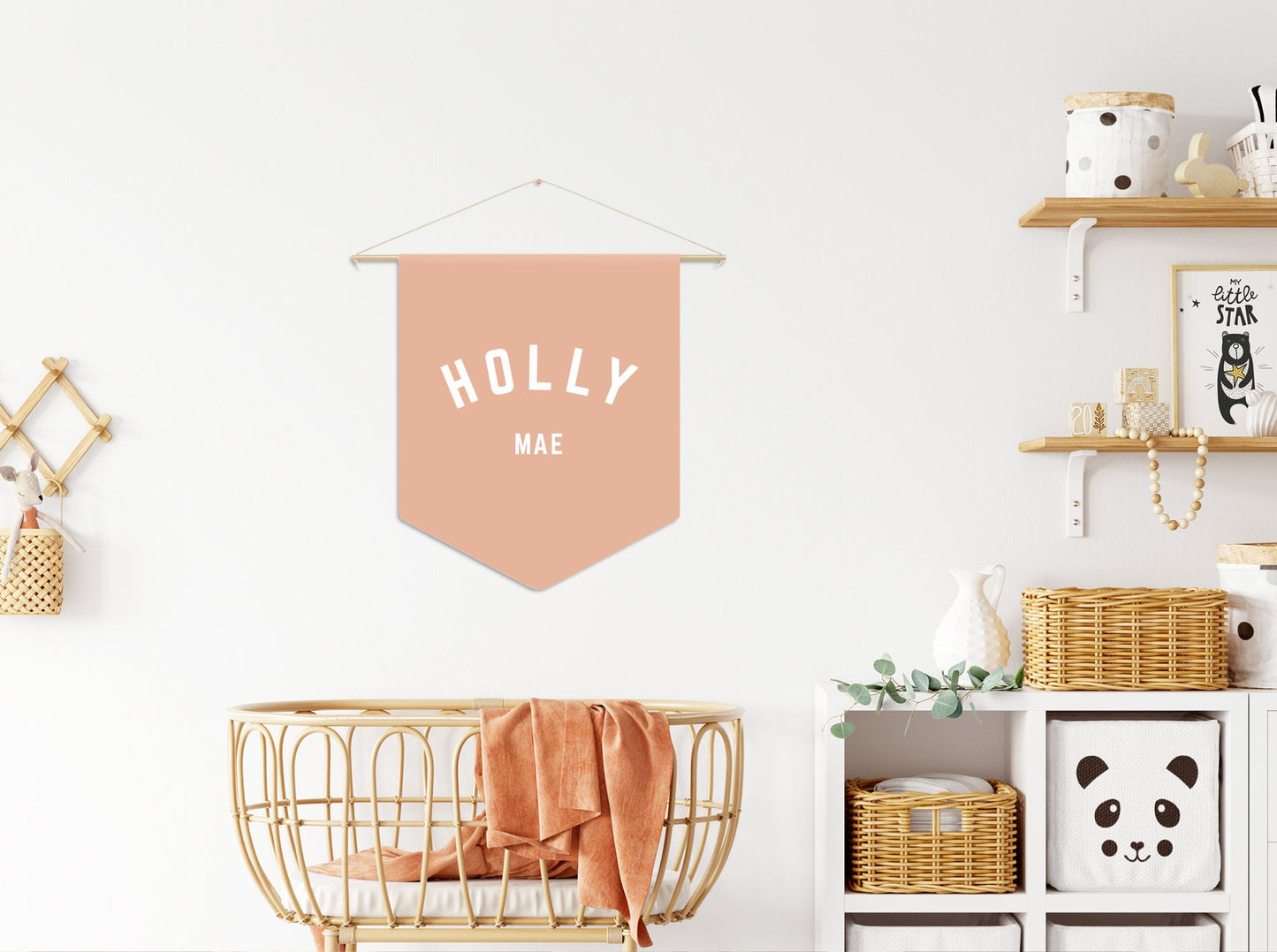 Personalized Boys Room Custom Name Pennant Flag
