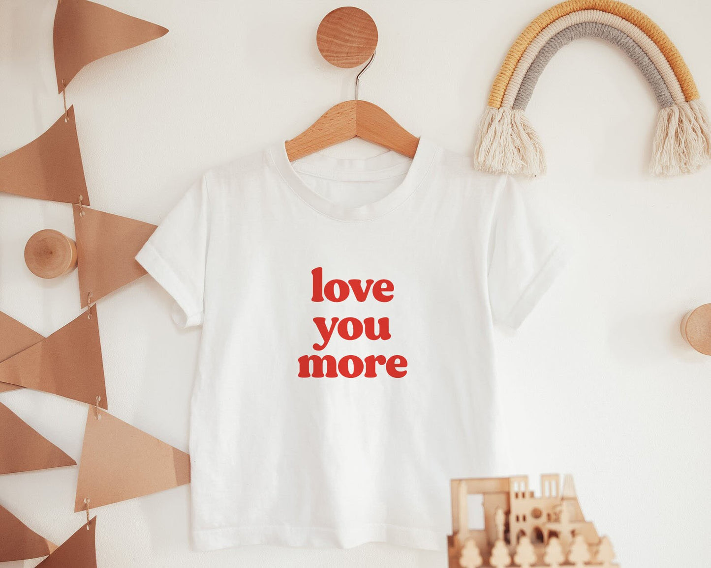 Love you More Kids Valentine Shirt Valentine's Day Onesie® Valentine Kids Shirt for Girls Boys Valentine Day Tshirt Toddler Valentine Tee