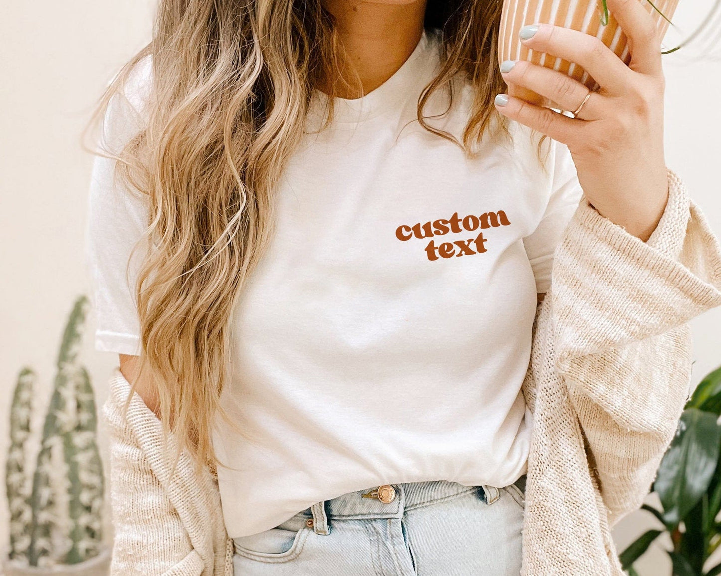 Custom Shirt, Personalised Custom Pocket Tshirt Customised TShirt Personalized tee Add your own text Custom Gift for Her Custom Gift for Him
