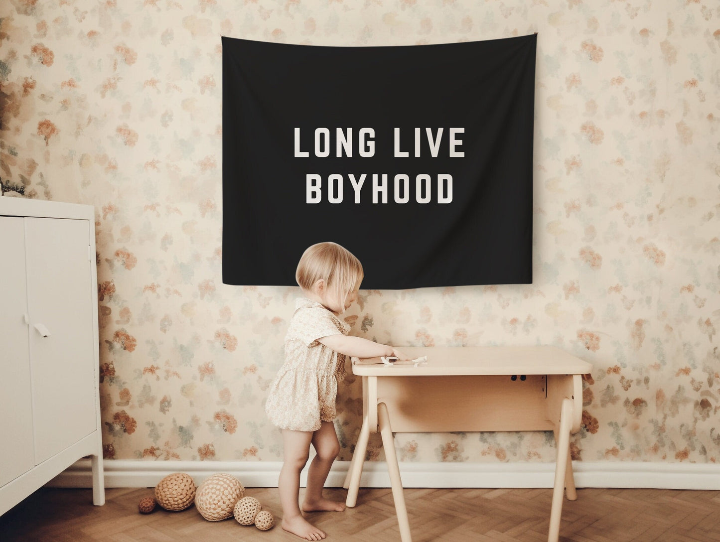 Boys Bedroom Decor Long Live Boyhood Banner boy room wall decor Playroom Banner Boys Nursery Decor Vintage Kids Decor Boys Room Flag Sign