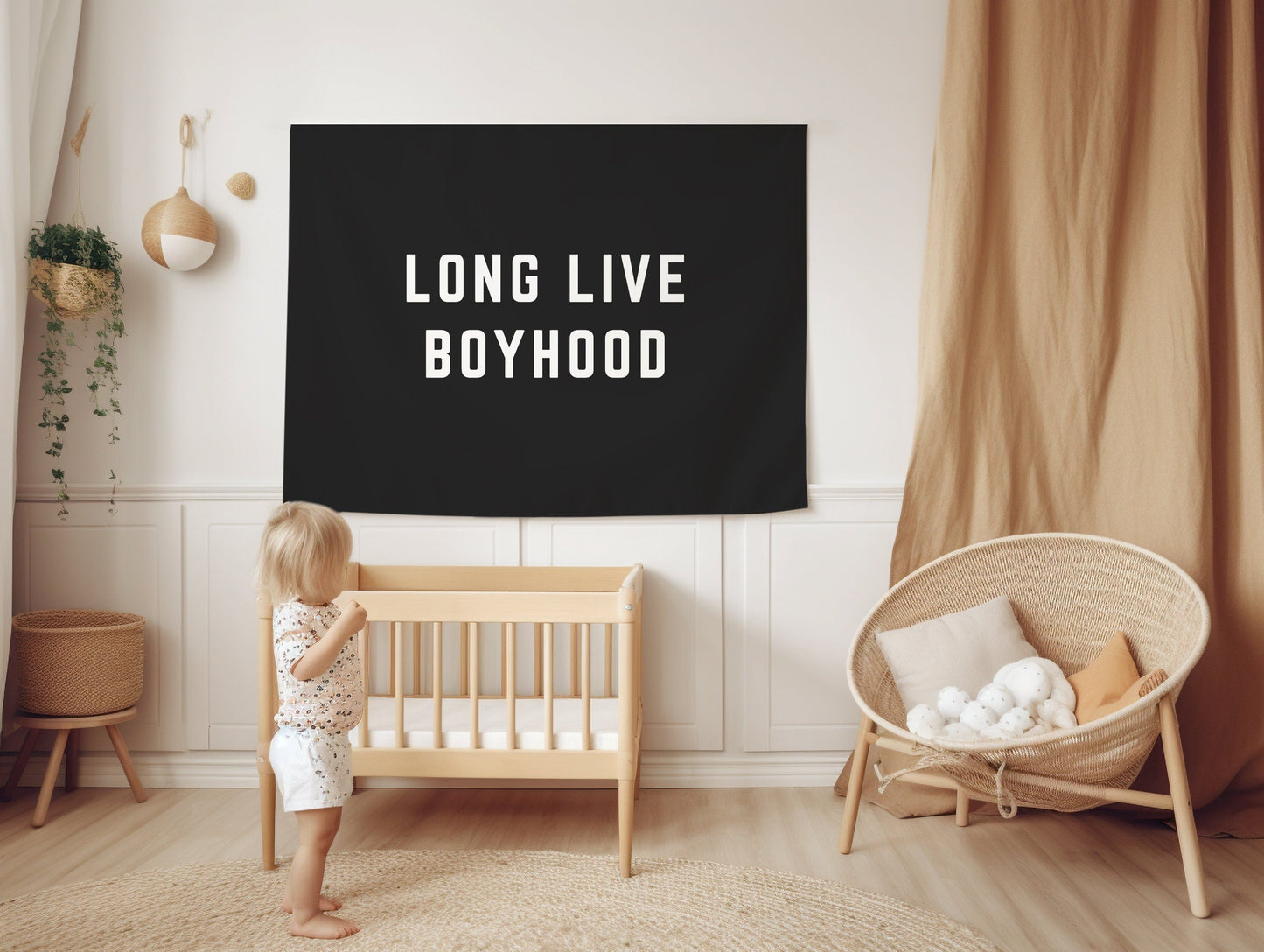 Boys Bedroom Decor Long Live Boyhood Banner boy room wall decor Playroom Banner Boys Nursery Decor Vintage Kids Decor Boys Room Flag Sign