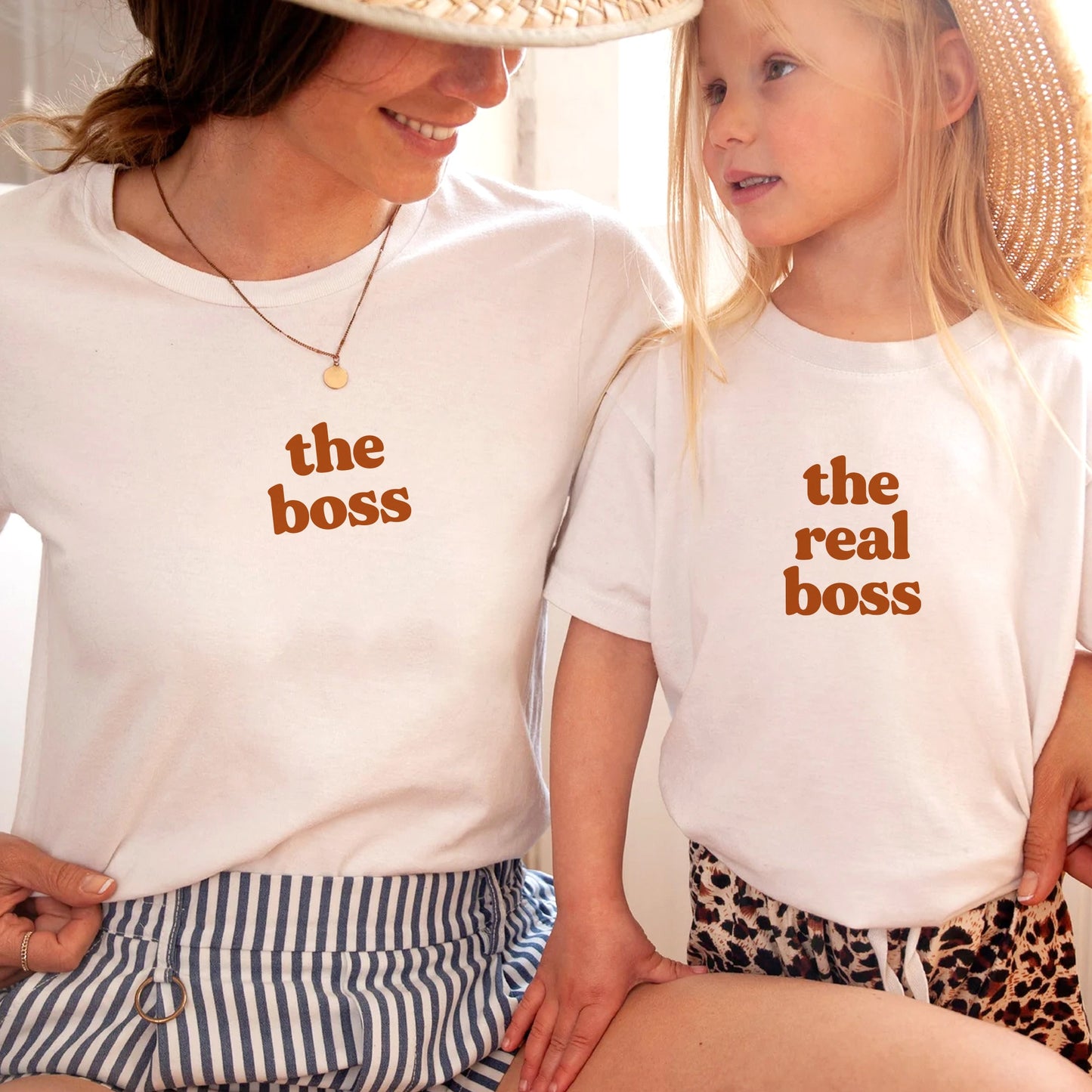 The Boss + The Real Boss Matching Mommy and Me Tees