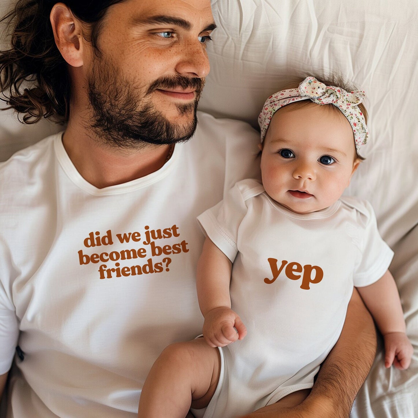 Best Friends Matching Dad and Mini Tees