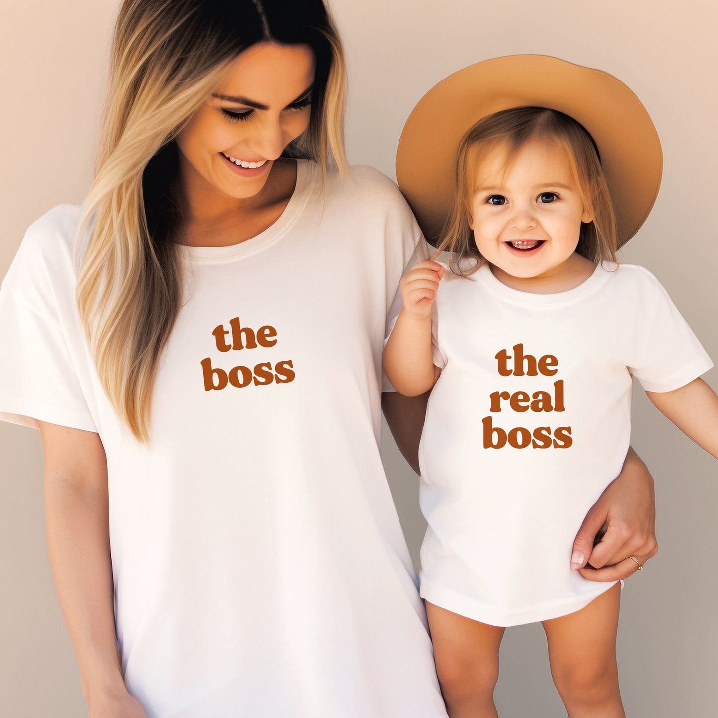 The Boss + The Real Boss Matching Mommy and Me Tees