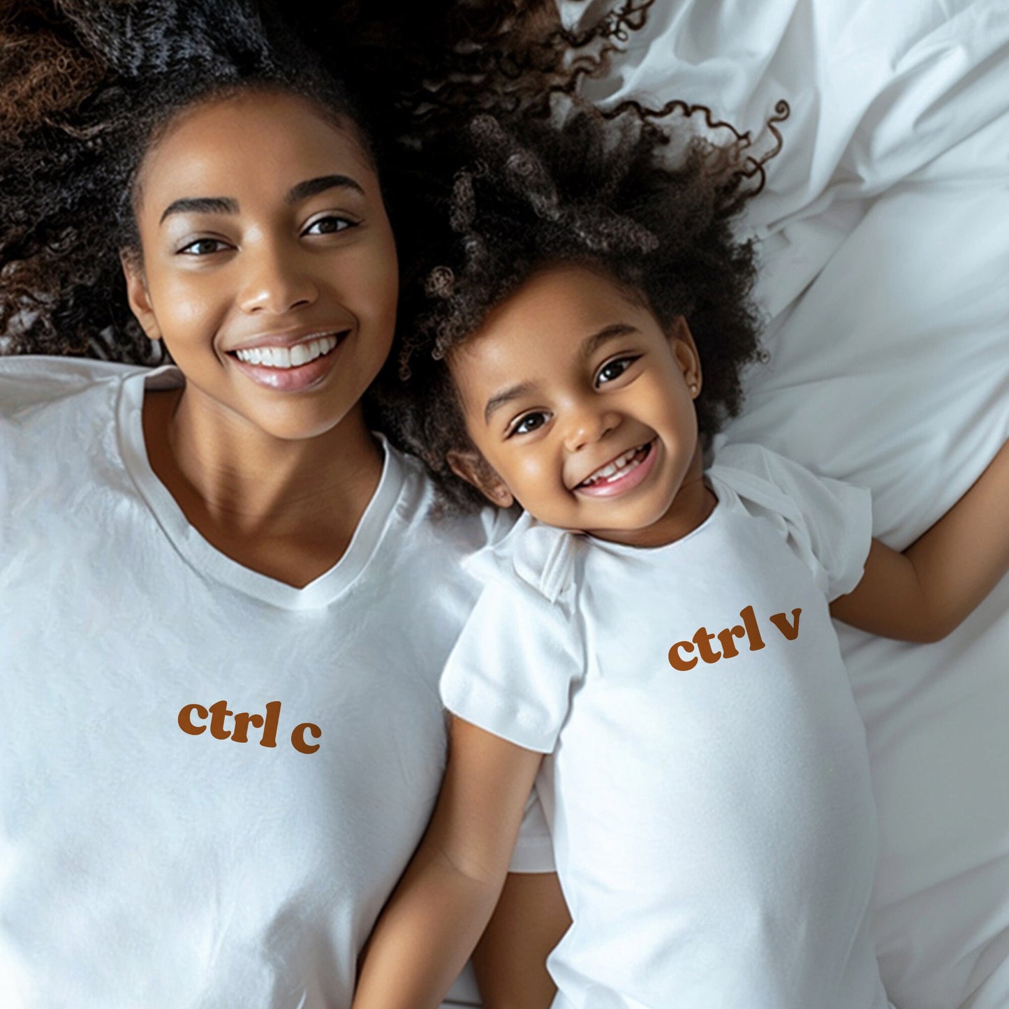 Ctrl C Ctrl V Matching Mommy and Me Tees