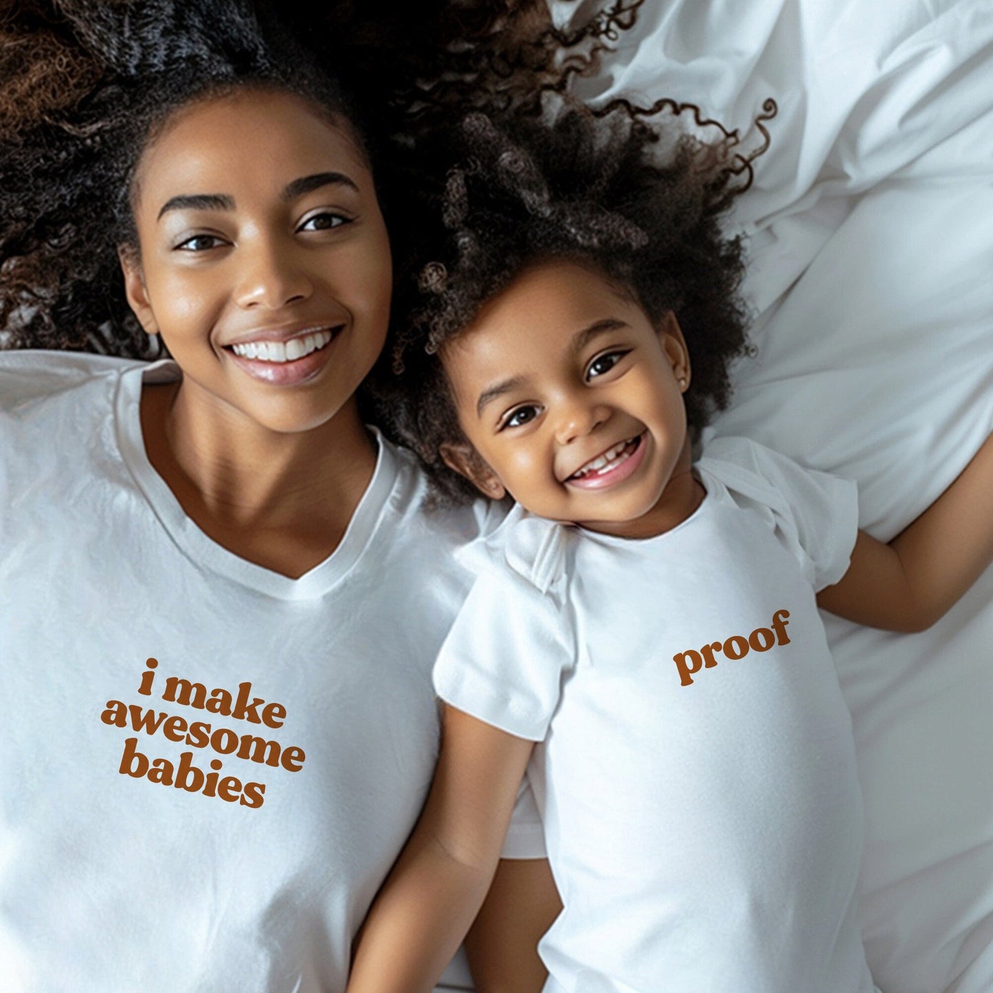 I Make Awesome Babies Matching Mommy and Me Tees