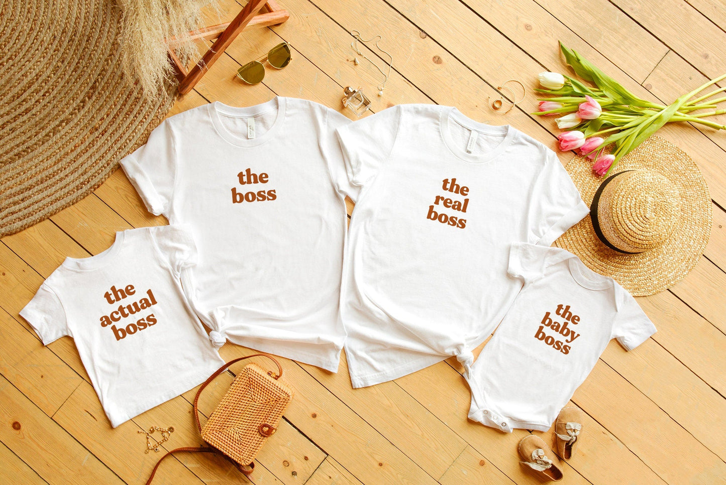 The Boss + The Real Boss Matching Dad Tees