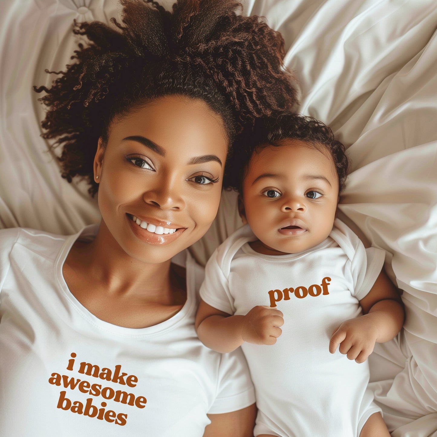 I Make Awesome Babies Matching Mommy and Me Tees