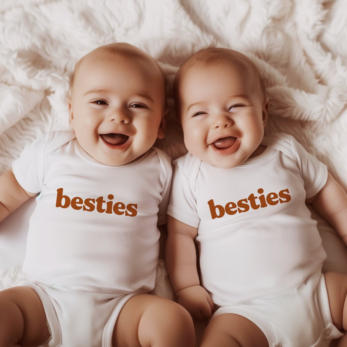Bestie Matching Twins Onesies