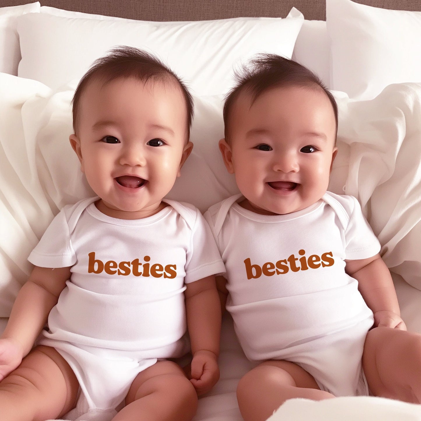 Bestie Matching Twins Onesies