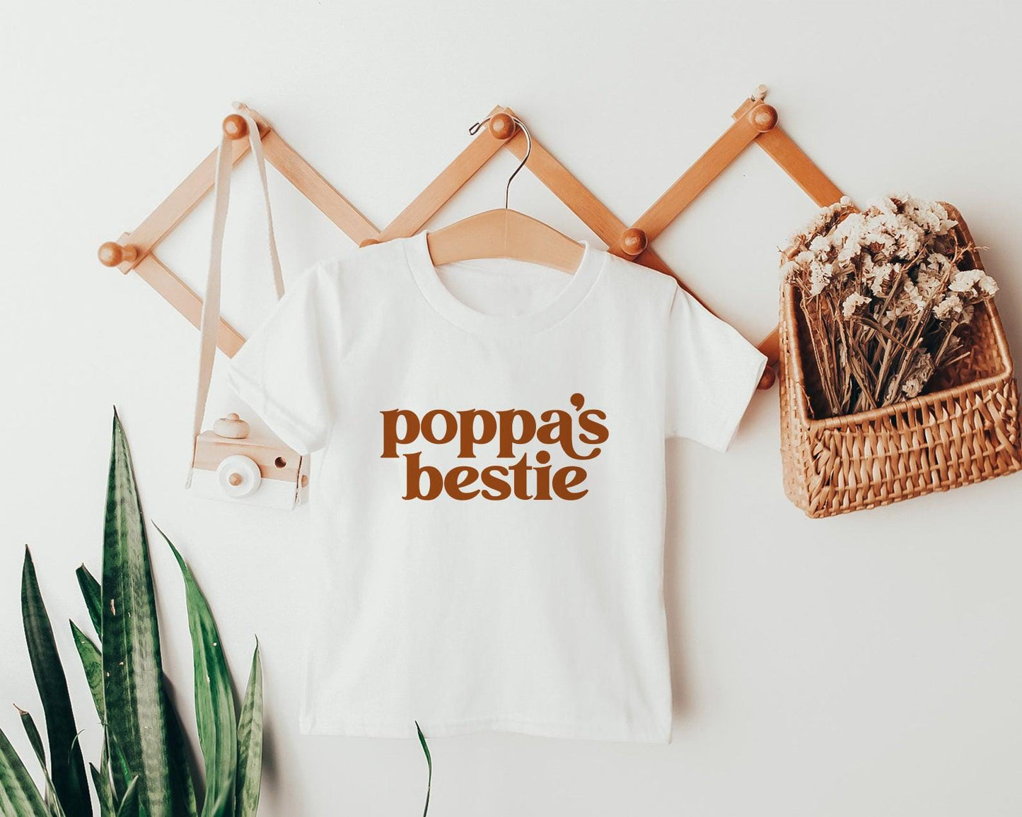 Poppa's Bestie Onesie® Father's Day Gift for Dad or Grandpa, Poppa Christmas Gift Birthday Gift for Poppa I love Poppa Grandfather T-shirt