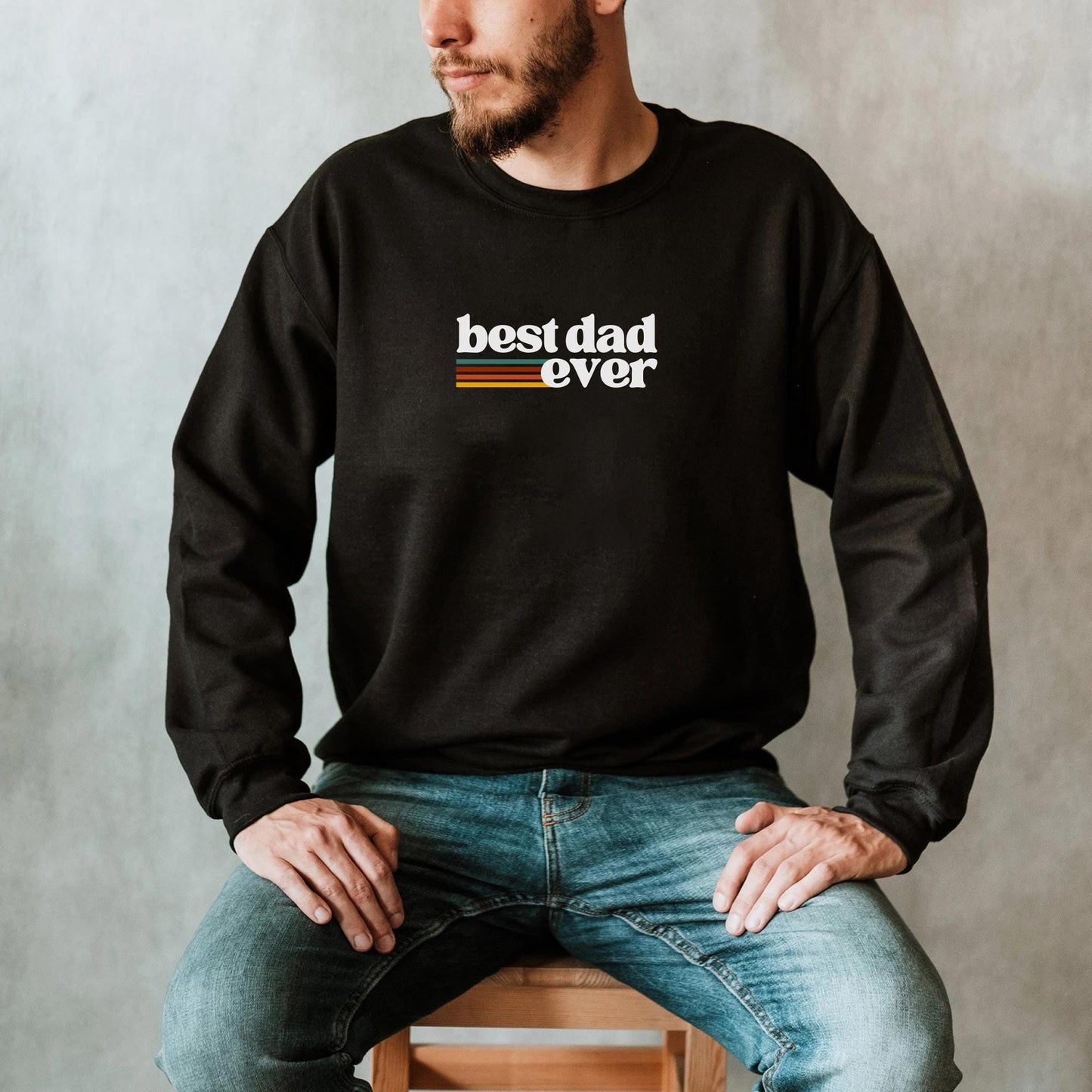 Best Dad Ever First Father's Day Gift Best Dad T-shirt New Dad Gift for Father's Day Retro Fathers Day Matching Tees for Dad and Baby Son