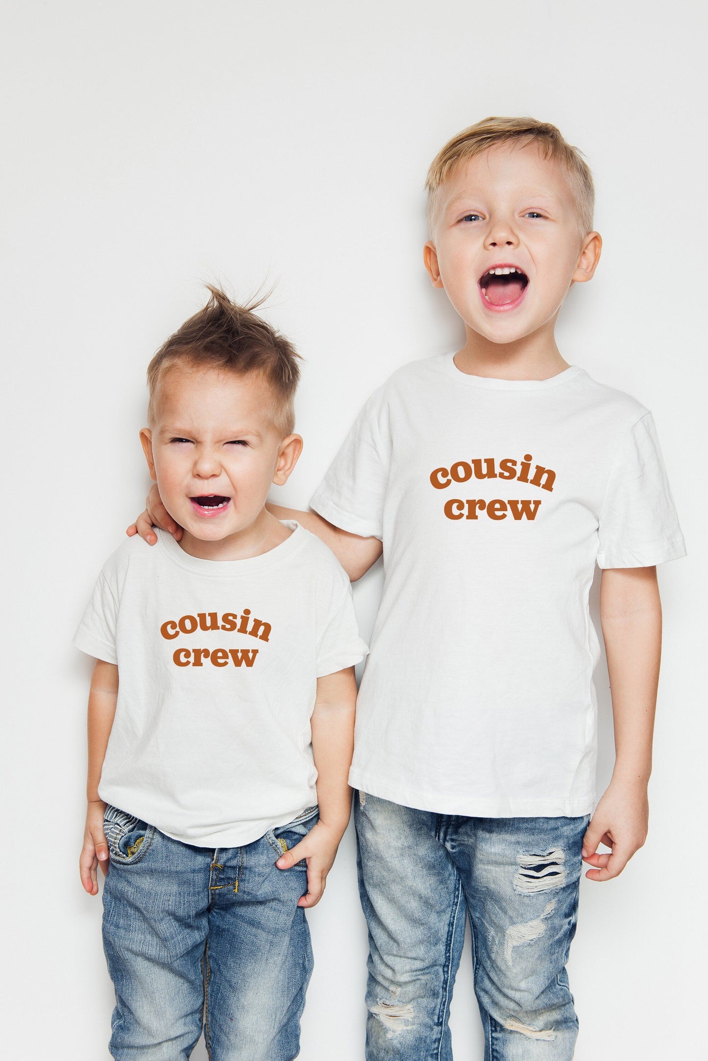 Cousin Crew Baby Onesie®, Cousin Matching Kids Shirts, Cousins kids tee, Boho Pregnancy Reveal, 70s retro kids, Vintage Style Cousin Tees