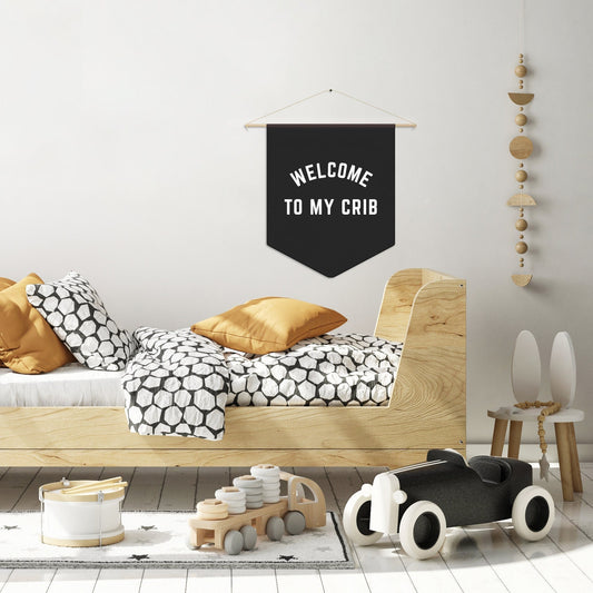 Welcome to my Crib Pennant Flag
