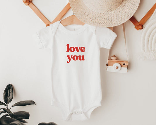 Love You Kids Valentine Day Shirt Retro Valentine's Day Onesie® Valentine Kids Tee Girl Valentine Boy Valentine Tshirt Toddler Valentine Tee