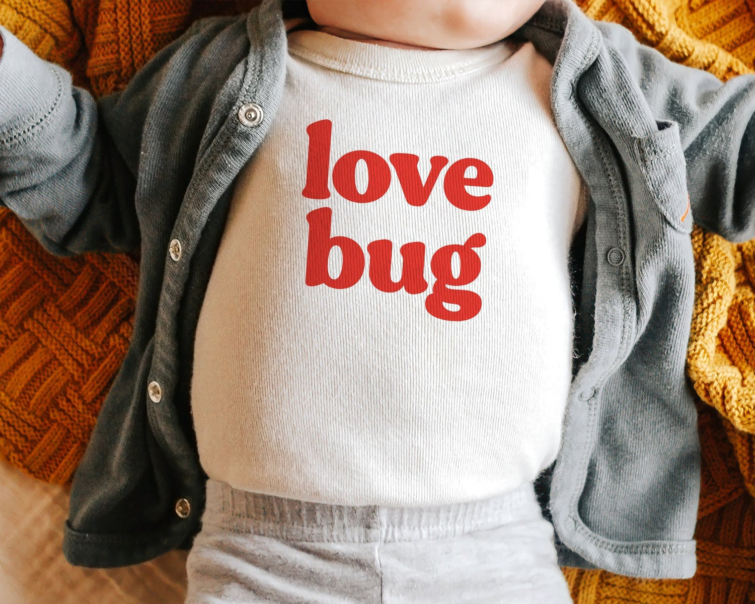 Love Bug Kids Valentine Onesie / Tee