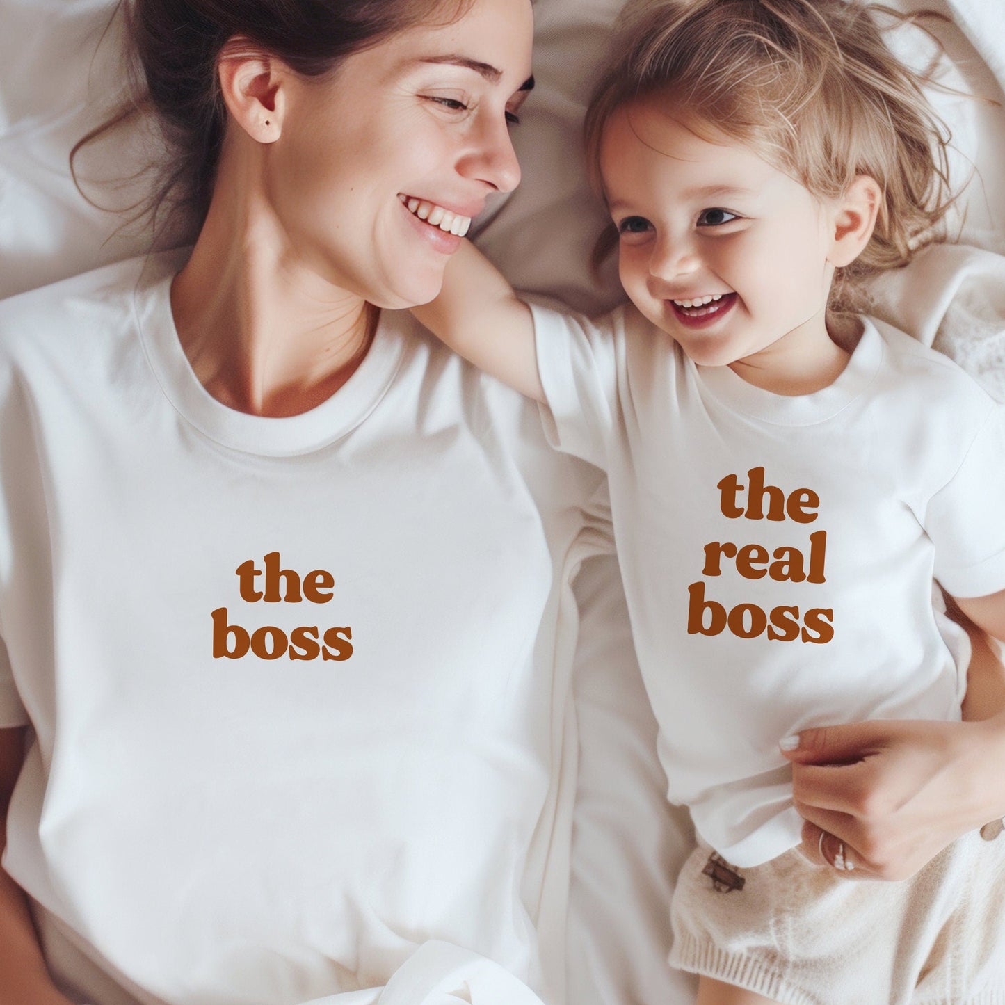 The Boss + The Real Boss Matching Mommy and Me Tees