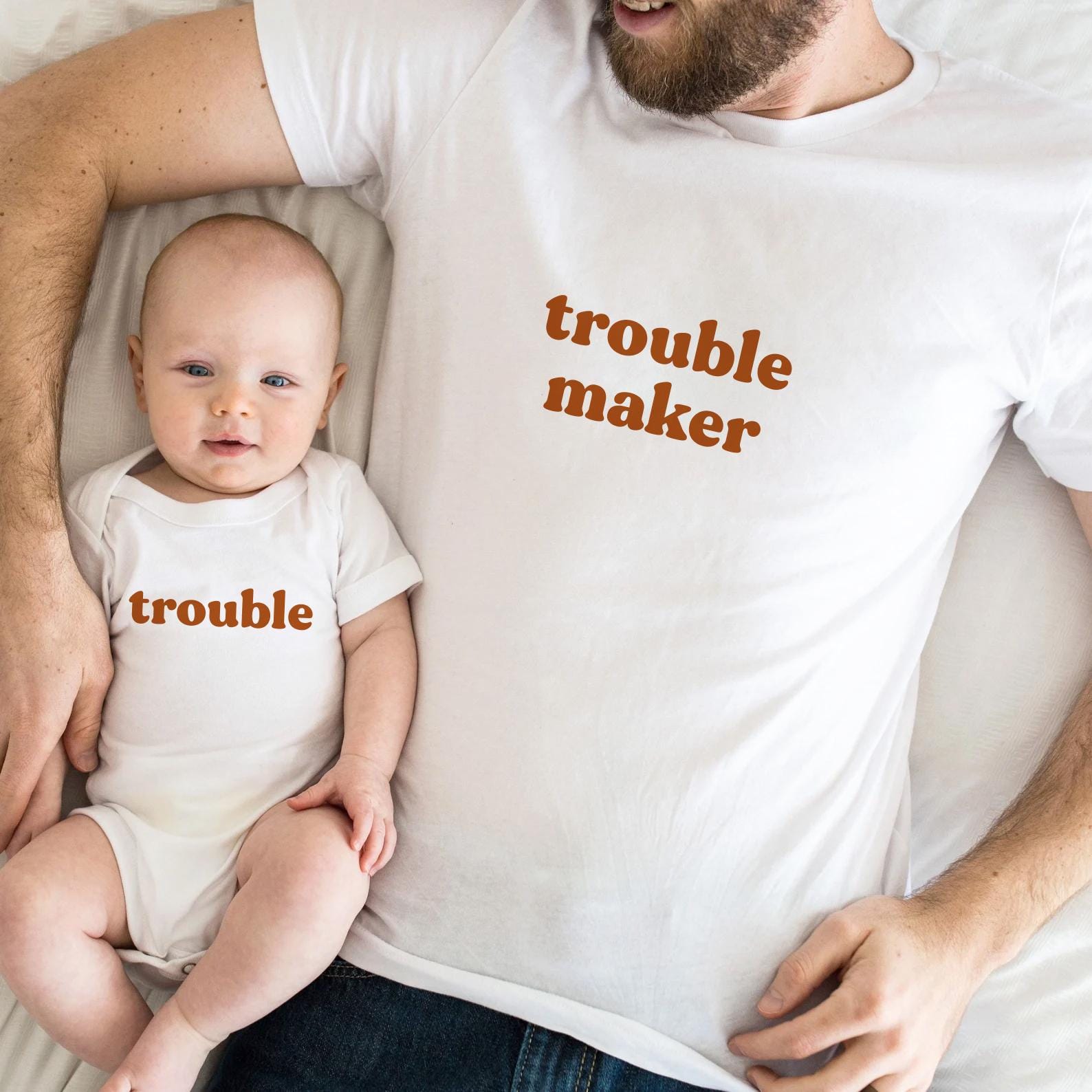 Matching Dad and Baby Shirts First Father's Day Shirt New Dad Gift Fathers Day Matching Shirts Father's Day Onesie® Retro Father's Day Gift
