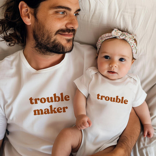 Matching Dad and Baby Shirts First Father's Day Shirt New Dad Gift Fathers Day Matching Shirts Father's Day Onesie® Retro Father's Day Gift