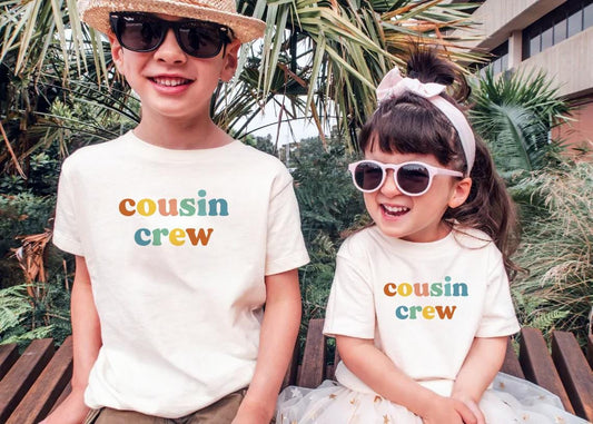 Cousin Matching Kids T-Shirts, Family Reunion Kids Shirts Big Cousin Shirt, Little Cousin T-Shirt, Cousins Matching Cousin Crew Baby Onesie®