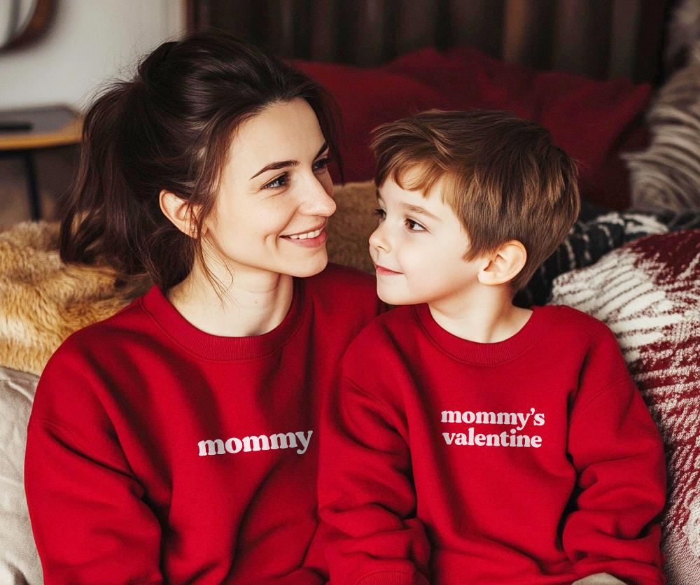 Mum and Son Valentines day sweatshirts