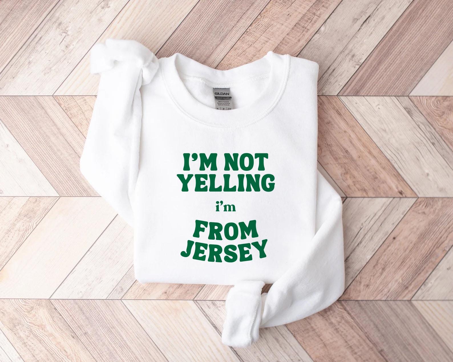 Funny Jersey Baby Onesie® Jersey Baby Shower Gift Mother's Day Gift I'm not yelling I'm from Jersey New York Kids Tee Funny NY tee gift