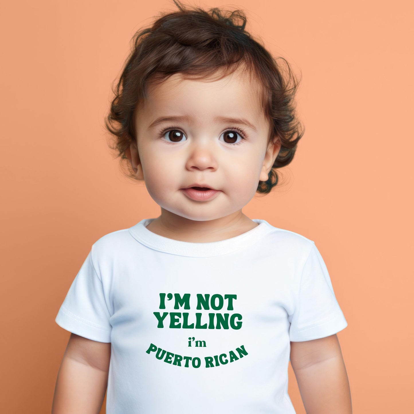 Funny Puerto Rican Baby Onesie® Puerto Rican Baby Shower Gift Puerto Rican Tshirt I'm not yelling I'm Puerto Rican Kids Tee Gift Abuela Top