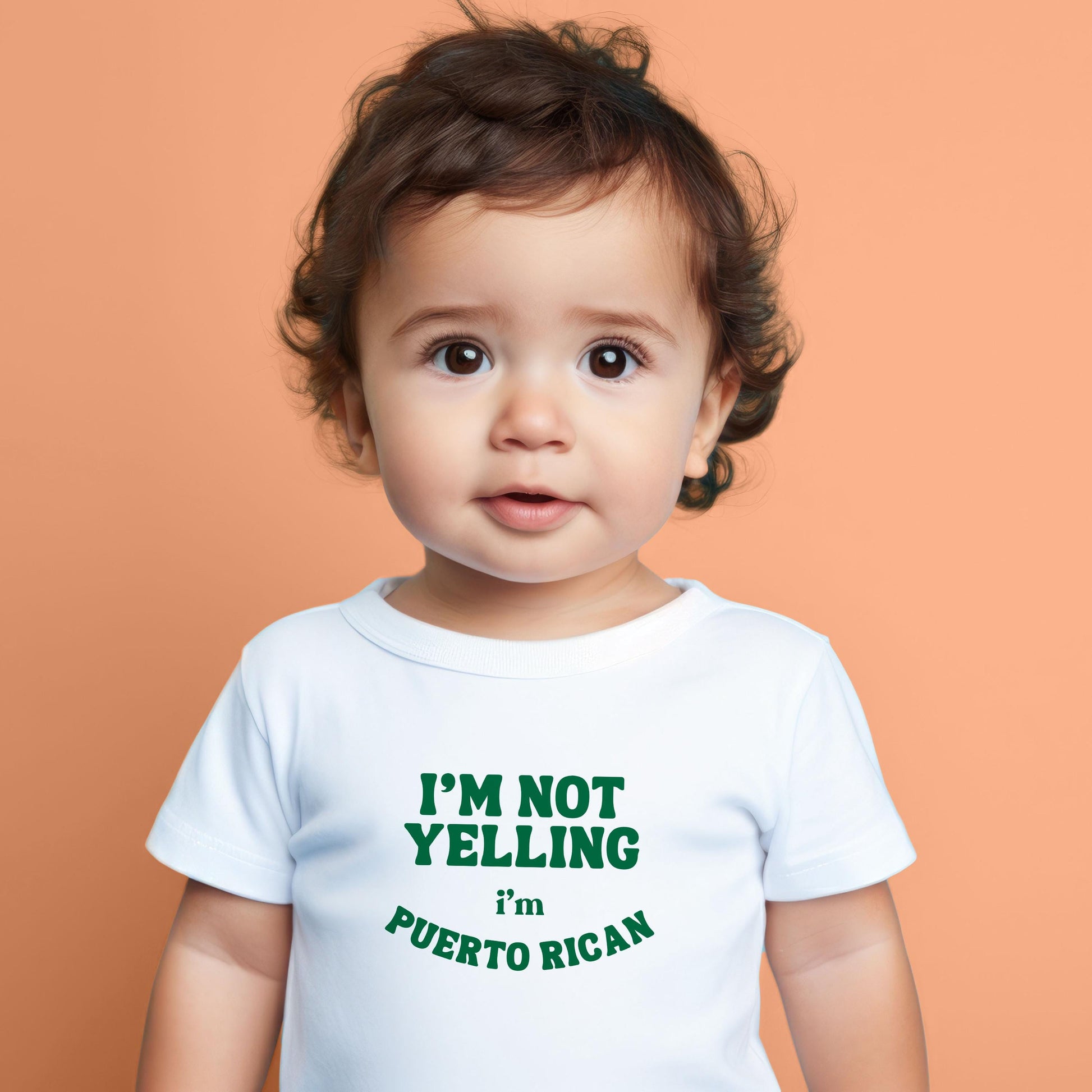 Funny Puerto Rican Baby Onesie® Puerto Rican Baby Shower Gift Puerto Rican Tshirt I'm not yelling I'm Puerto Rican Kids Tee Gift Abuela Top