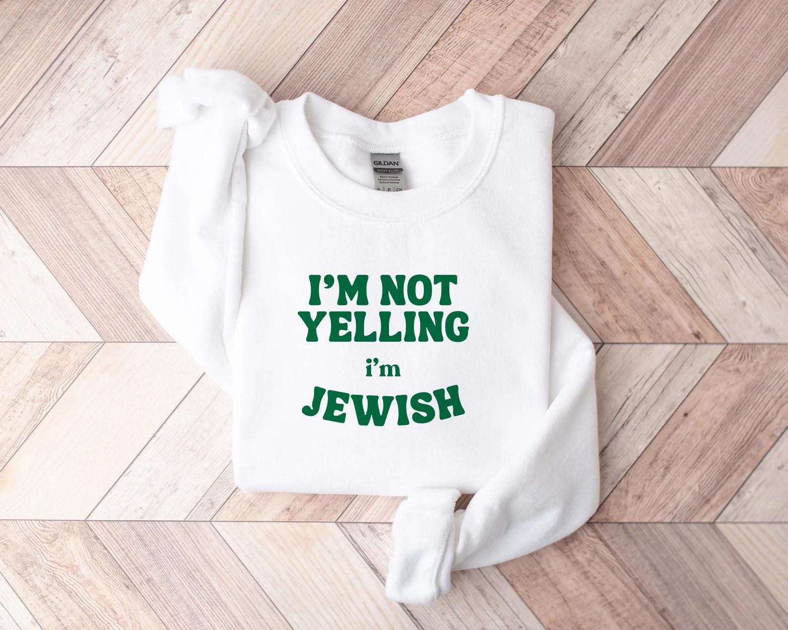 Funny Jewish Baby Onesie® Jewish Baby Shower Gift I'm not yelling I'm Jewish Kids Tee Funny Jewish Gift Bubbe Gift Funny Hannukah Gift Shirt