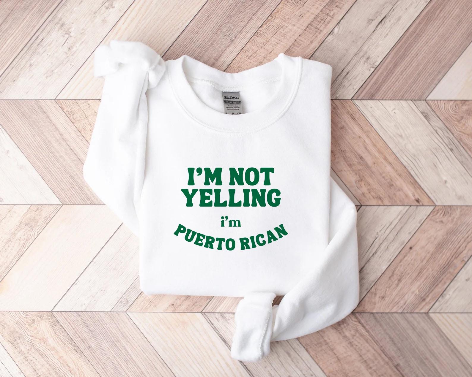 Funny Puerto Rican Baby Onesie® Puerto Rican Baby Shower Gift Puerto Rican Tshirt I'm not yelling I'm Puerto Rican Kids Tee Gift Abuela Top