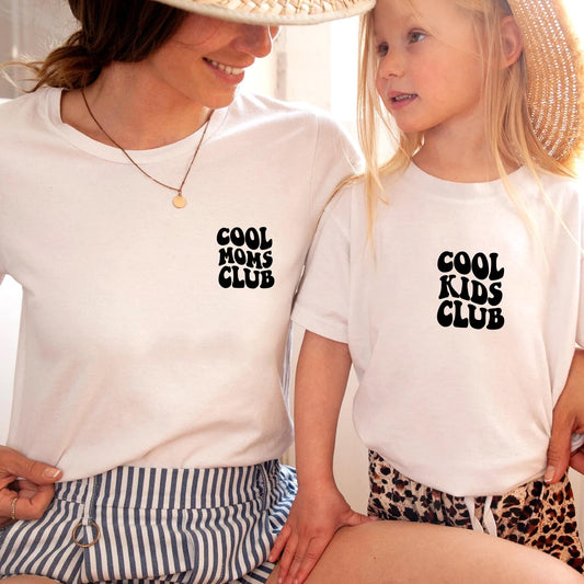 Cool Moms Club Matching Mother's Day Shirts Mommy and Me shirts Matching Tees for New Mom and Son Mom and Daughter Mother's Day Gift ideas
