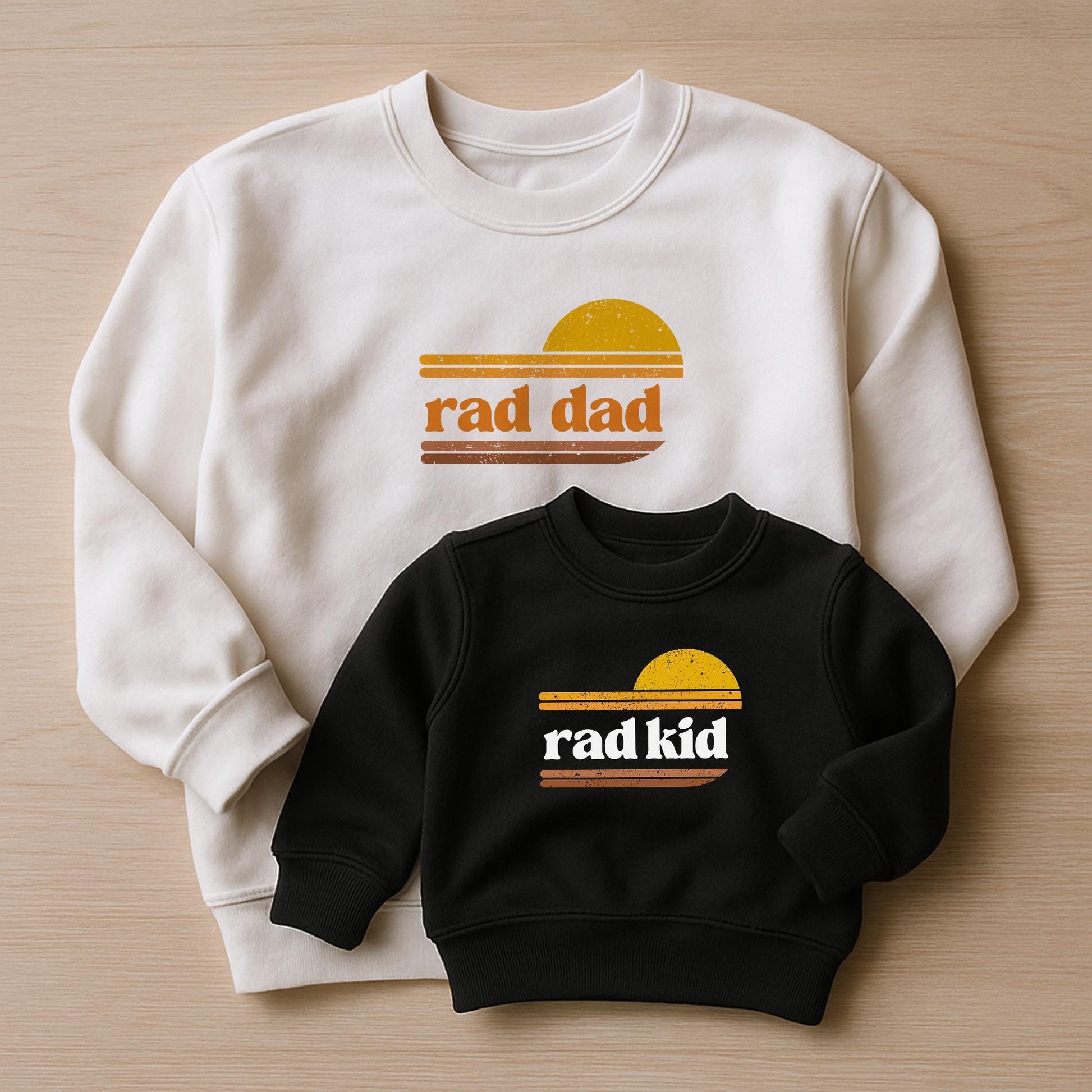 Retro First Father's Day Gift Rad Dad T-shirt New Dad Gift for Father's Day Retro Fathers Day Matching Tees Cool Shirt for Dad and Baby