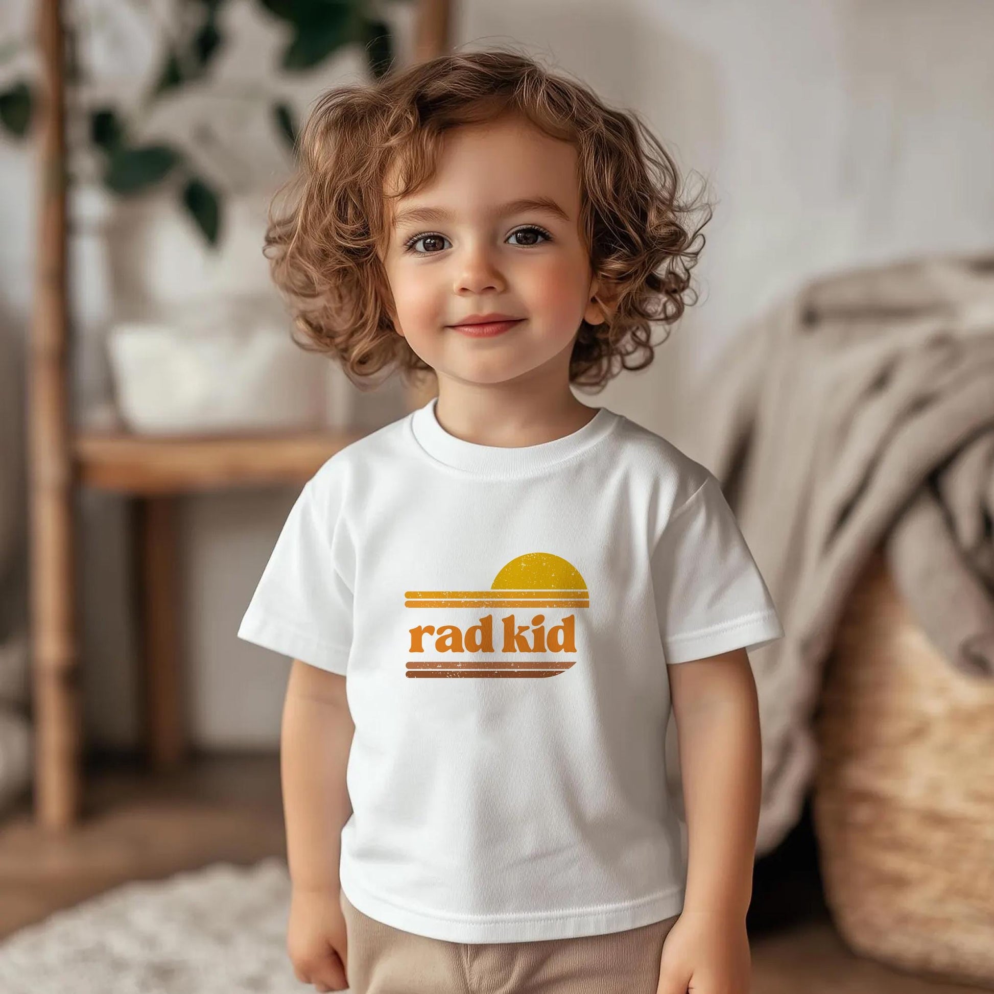 Rad Dad and Rad Kid Matching Tshirts First Father's Day Shirt New Dad Gift Retro Fathers Day Matching Tees Father's Day Onesie® Kids T-Shirt