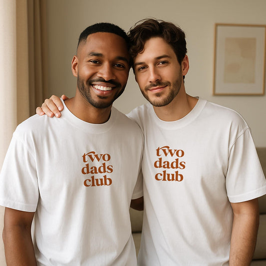 Two Dads Club Shirt Gay Dads Matching Baby Gay First Father's Day Gift Pride Month Gay Dads Gift New Gay Dads Pride Parent Shirt LGBTQ Tee
